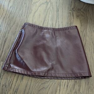 SHEIN Purple Asymmetrical Mini Pencil Skirt